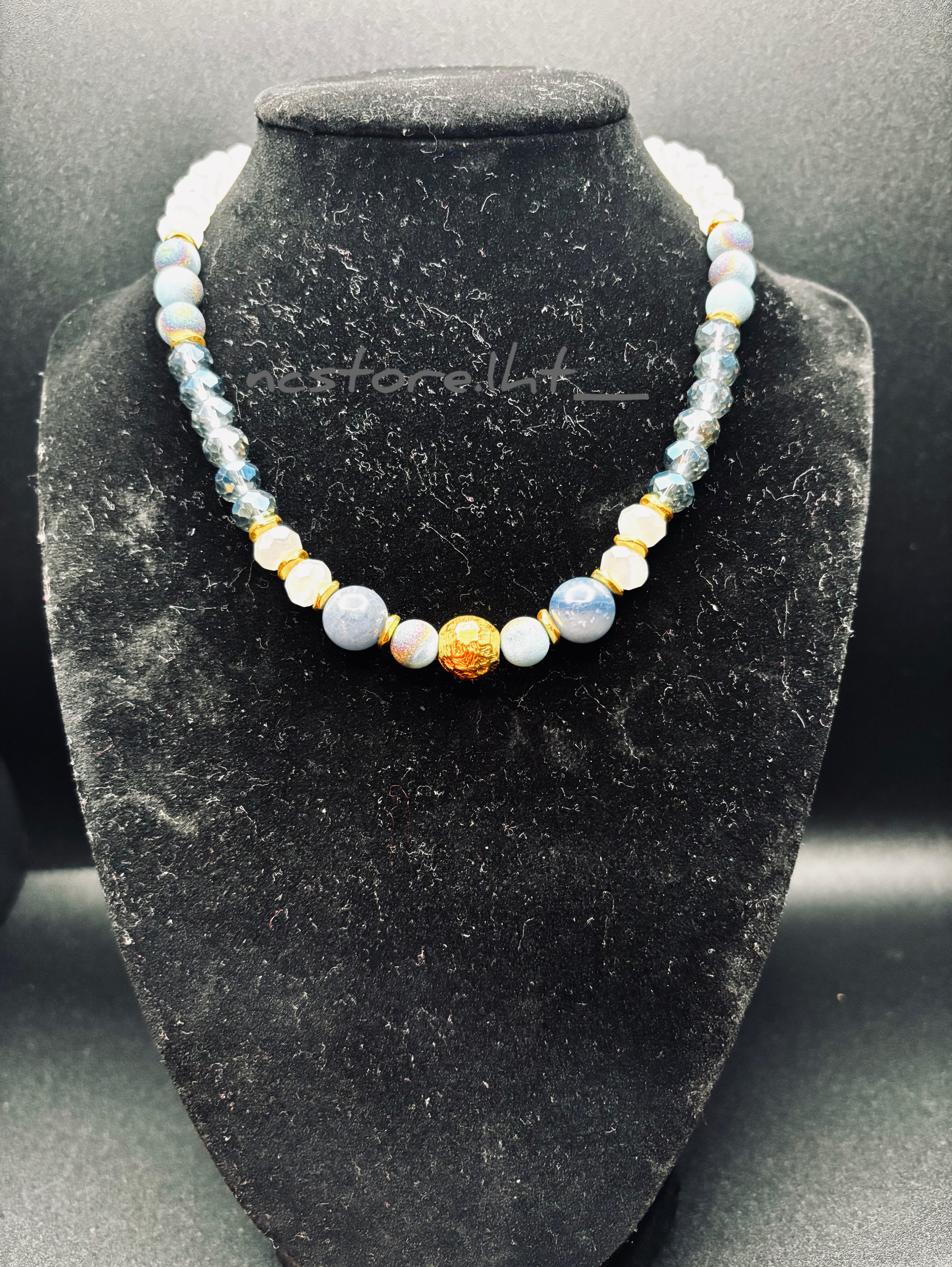 Ocean Aura Crystal Necklace.