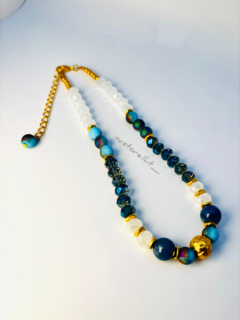 Ocean Aura Crystal Necklace.