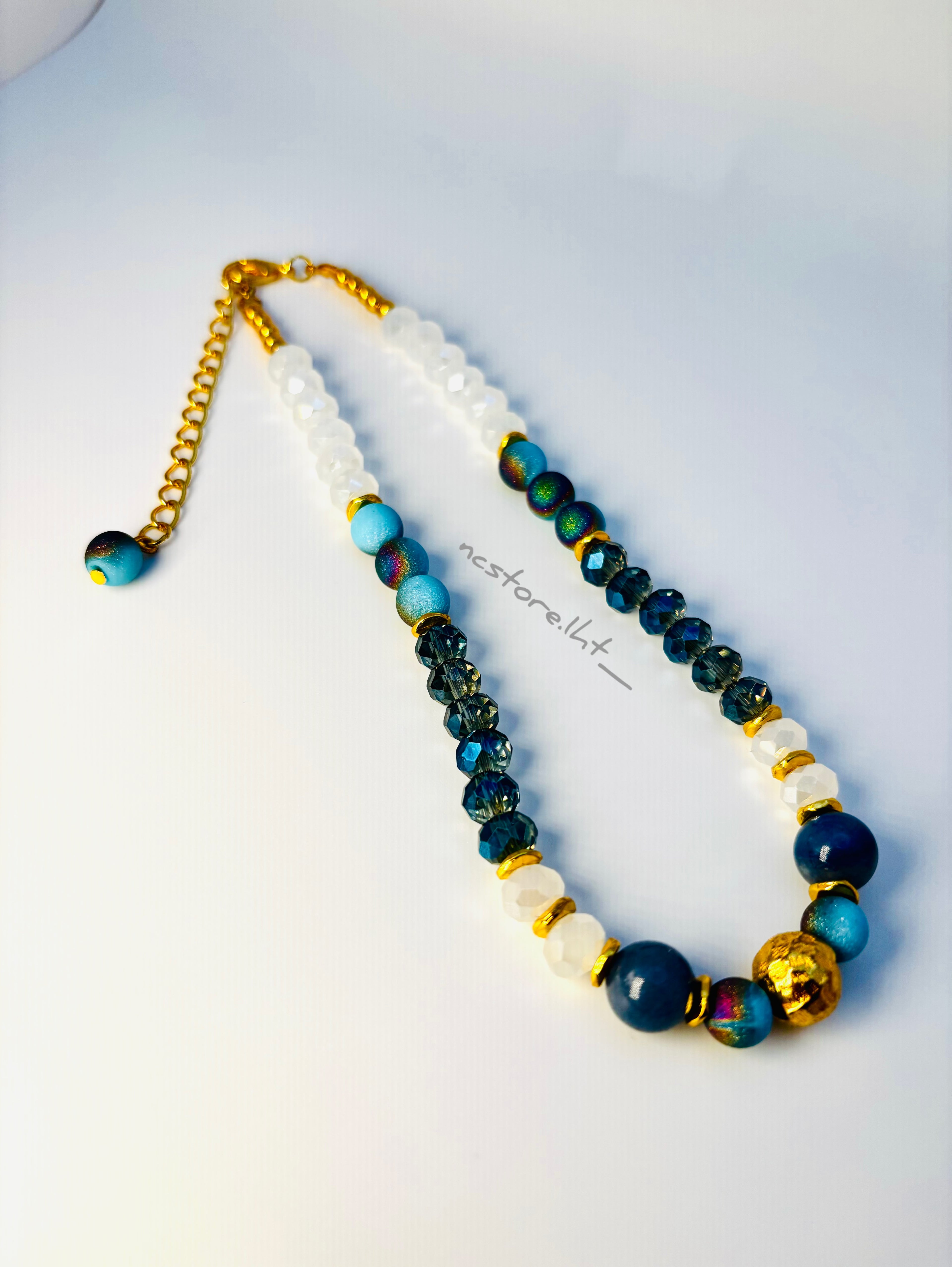 Ocean Aura Crystal Necklace.