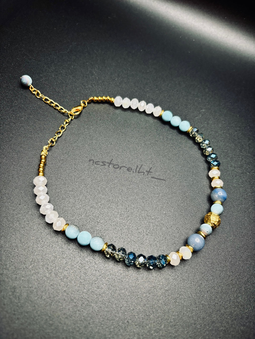 Ocean Aura Crystal Necklace.