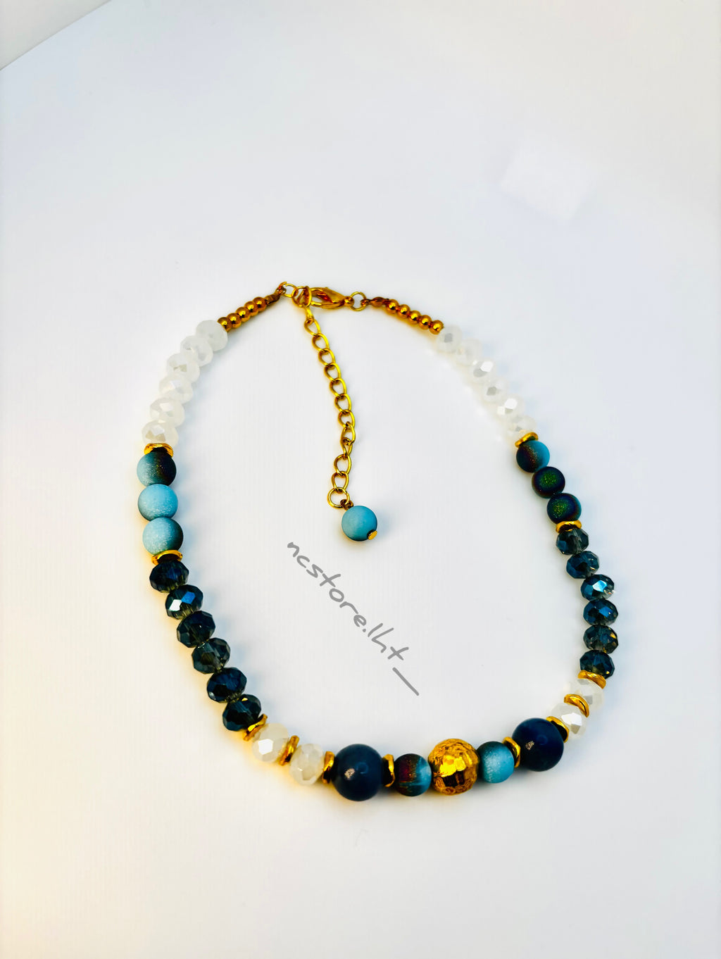 Ocean Aura Crystal Necklace.