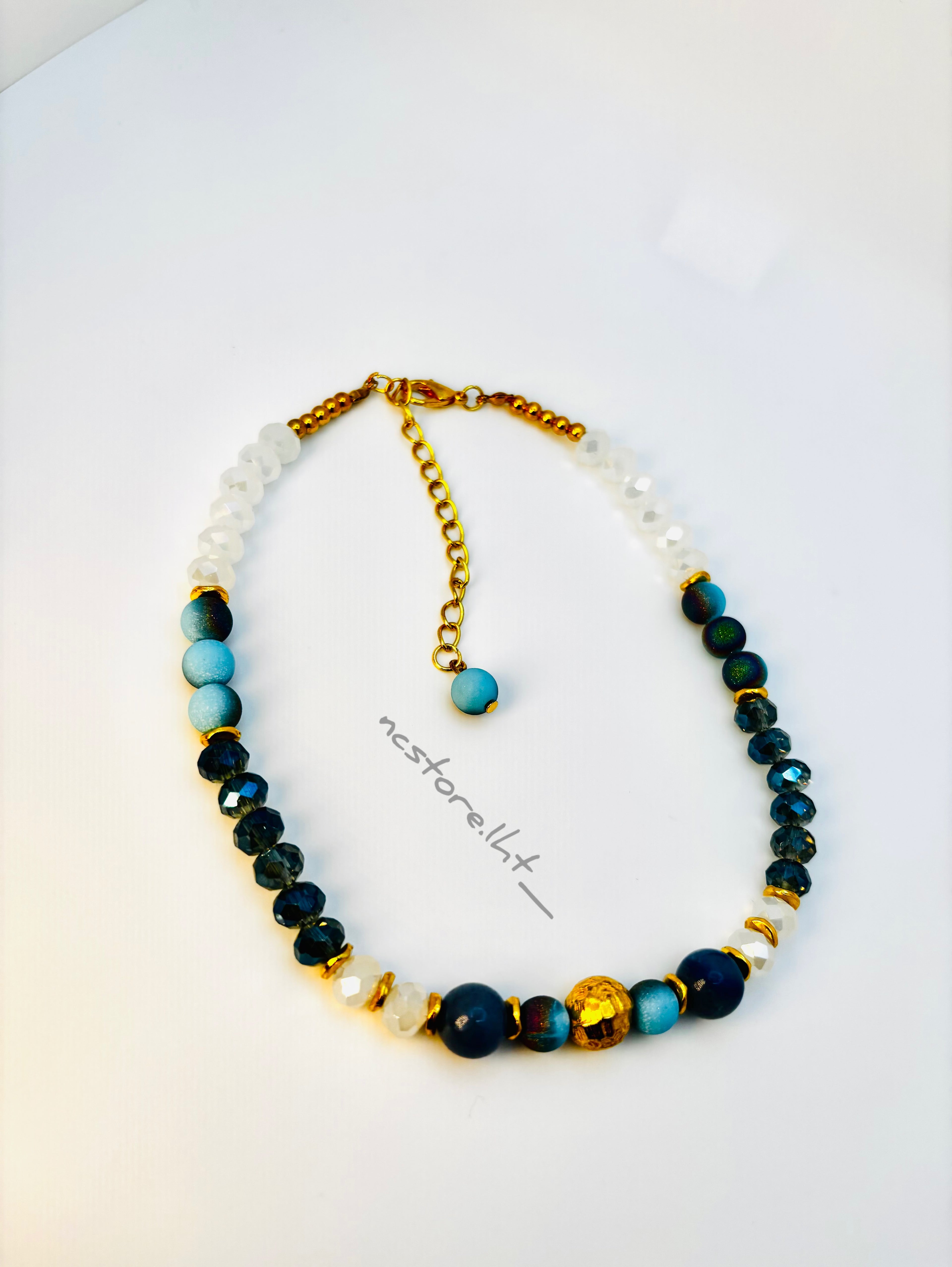Ocean Aura Crystal Necklace.