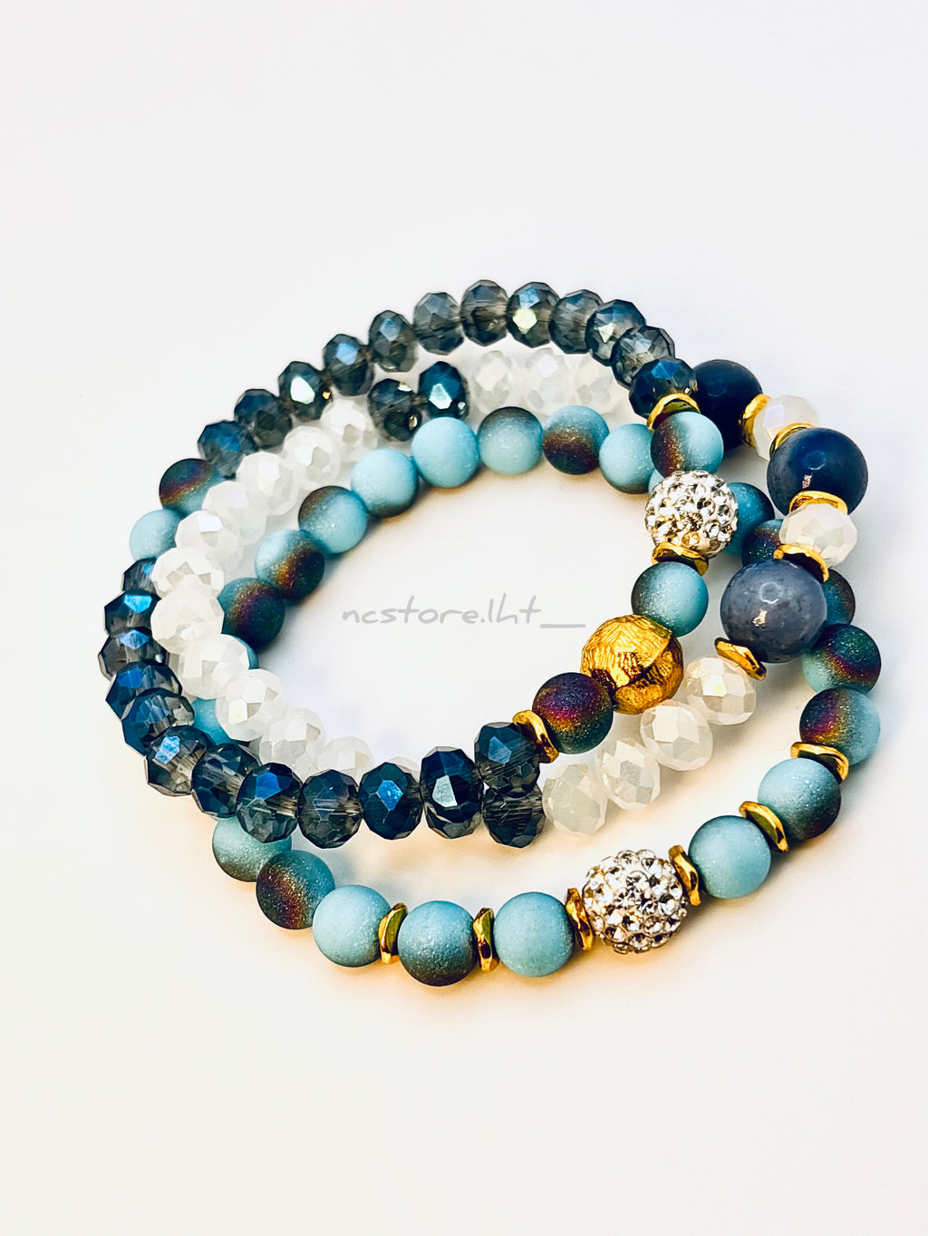 Ocean Glow Luxury Bracelet Set.