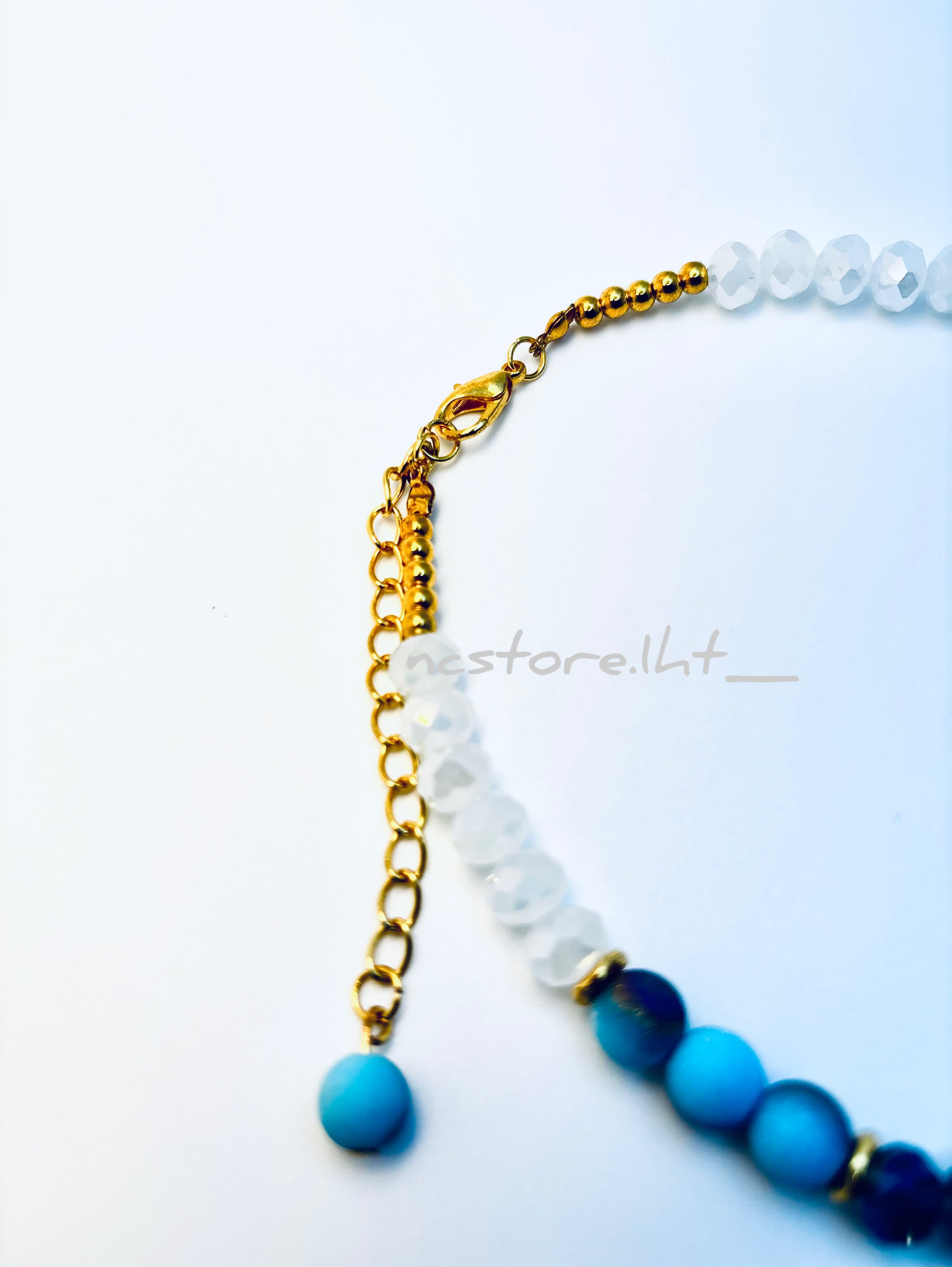 Ocean Aura Crystal Necklace.