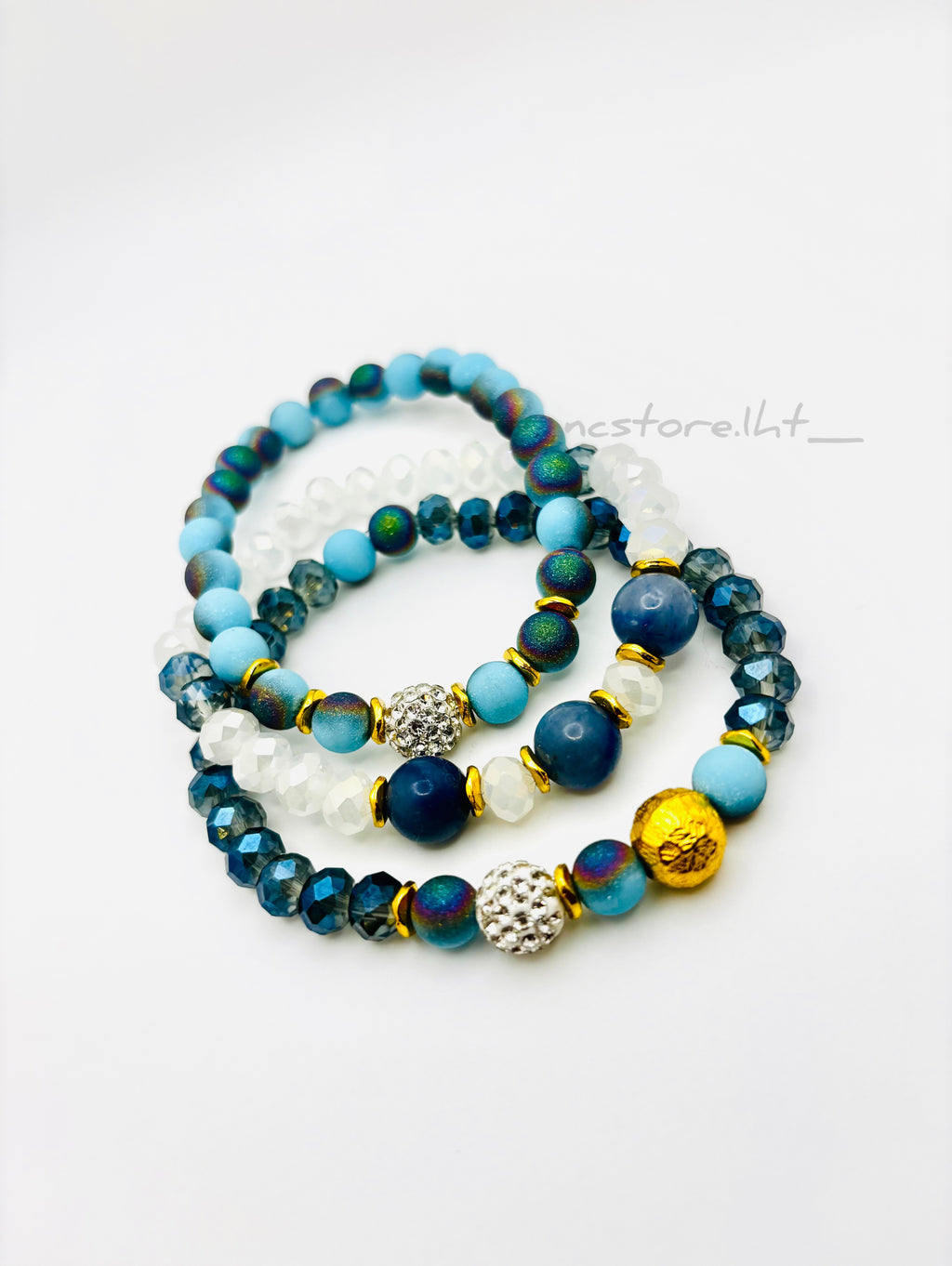 Ocean Glow Luxury Bracelet Set.